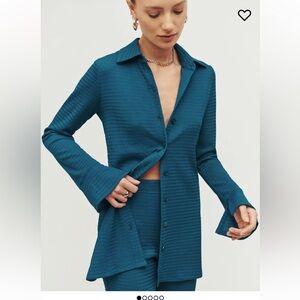 Reformation teal Darian Two-Piece